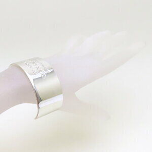 TIFFANY Return to Tiffany Bangle Cuff Bracelet Silver
